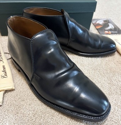 Alden D8711 Black Shell Cordovan Chukka Slip-On Boot