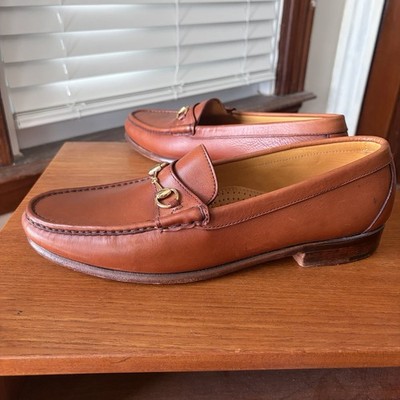 Alden H465 Cognac Calfskin Horse Bit Loafer