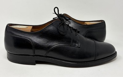 Alden 0971 Black Calfskin Straight Tip Blucher