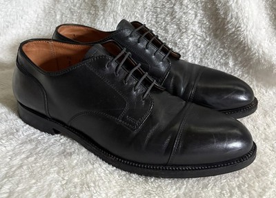Alden 0971 Black Calfskin Straight Tip Blucher