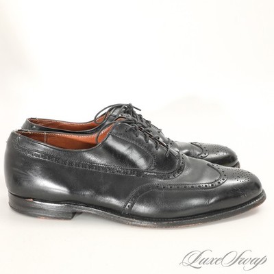 Alden 928 Black Calfskin Wing Tip Bal