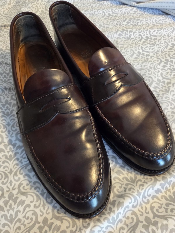 Alden 00033 Color 8 Shell Cordovan LHS / Penny Loafer | Alden