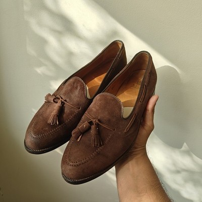 Alden 666 Mocha Kid Suede Tassel Loafer