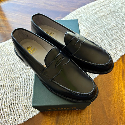Alden 981 Black Calfskin LHS / Penny Loafer