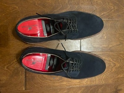 Alden 29331F Navy Suede Plain Toe Dover