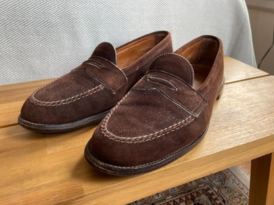 Alden 6768 Dark Brown Suede LHS / Penny Loafer