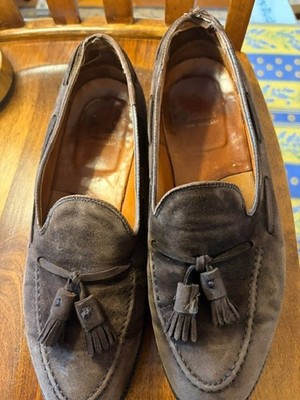 Alden 666 Mocha Kid Suede Tassel Loafer
