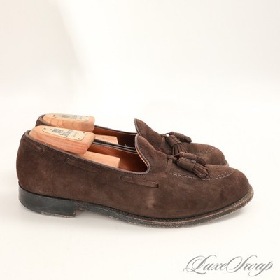 Alden 666 Mocha Kid Suede Tassel Loafer
