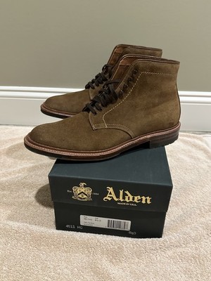 Alden 4511HC Snuff Suede Plain Toe Boot