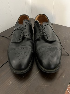 Alden 957 Black Calfskin Medallion Tip Blucher