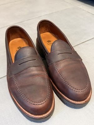 Alden 5730S Dark Brown Kudu LHS / Penny Loafer