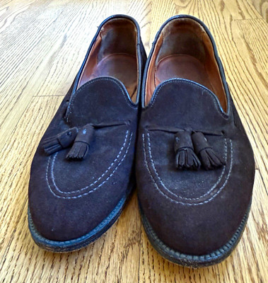Alden 666 Mocha Kid Suede Tassel Loafer