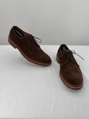 Alden 9503 Dark Brown Suede Plain Toe Blucher